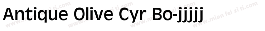 Antique Olive Cyr Bo字体转换